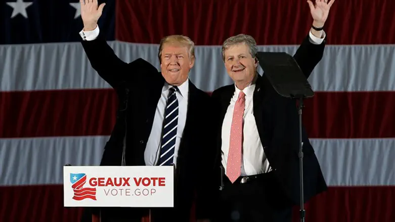 Donald Trump campaigns with Louisiana Senate candidate John Kennedy