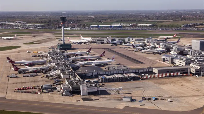 Aerial view of the London Heathrow Airport
