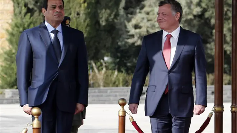 King Abdullah and Al-Sisi