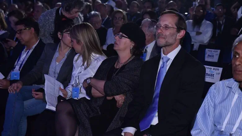 Feiglin at Zehut party conference