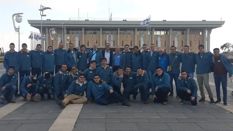 Tech and science teams visit Knesset