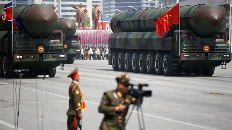 North Korea parades ICBM
