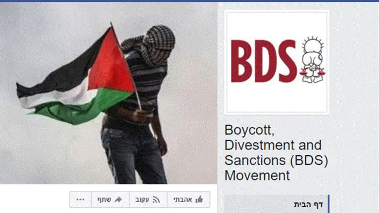 BDS movement's Facebook page