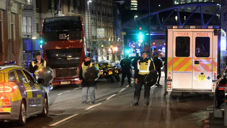 Scene of London Bridge attack