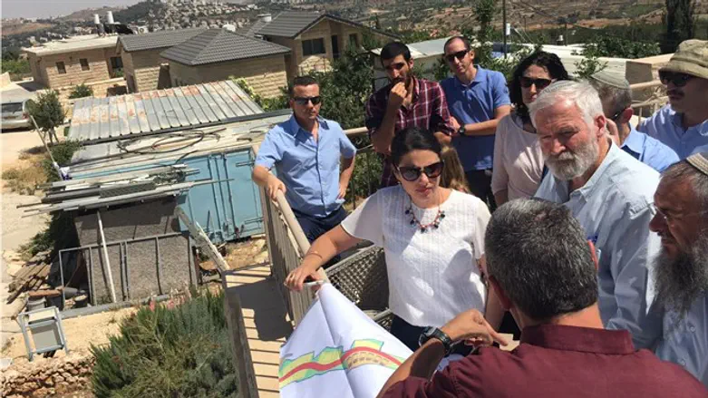 Minister Ayelet Shaked visits Netiv Ha'Avot