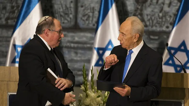 Elyakim Rubinstein and Shimon Peres