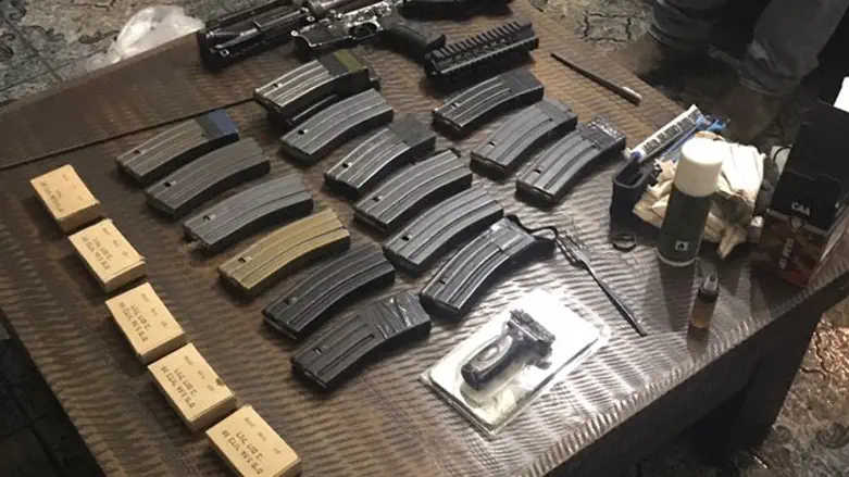 Some of the confiscated weapons