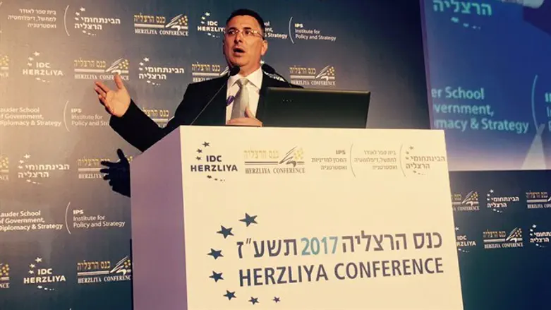Gideon Sa'ar in Herzilya conference