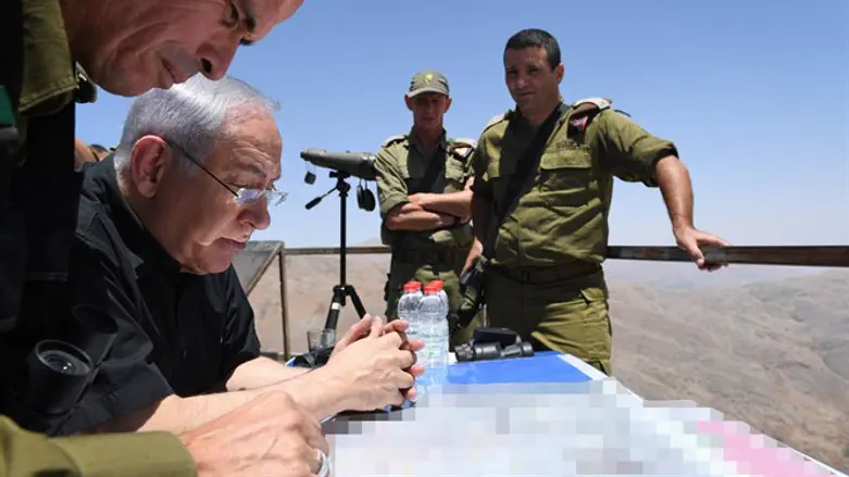 Prime Minister Netanyahu on a trip to Israel's north