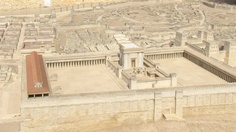 דגם בית  המקדש במוזיאון ישראל