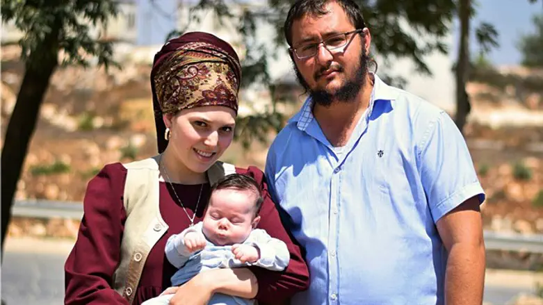 פריסמן עם אשתו ובנו