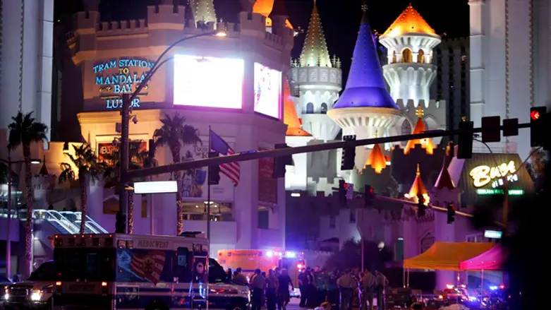 Scene of Las Vegas shooting attack
