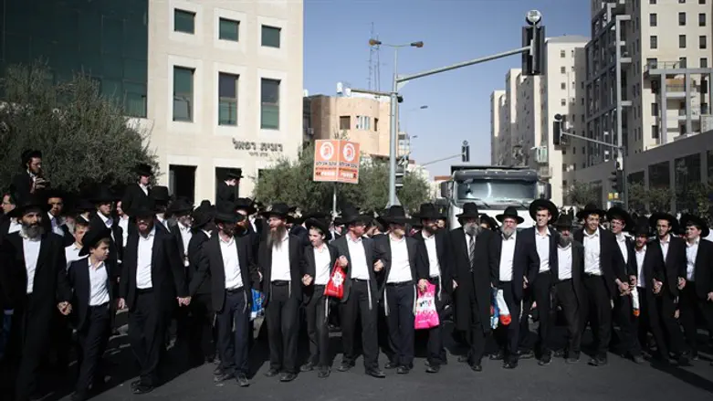Draft protest in Jerusalem
