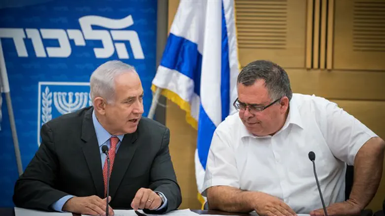 PM Netanyahu and David Bitan
