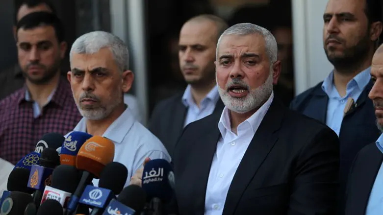 Hamas leaders in Gaza