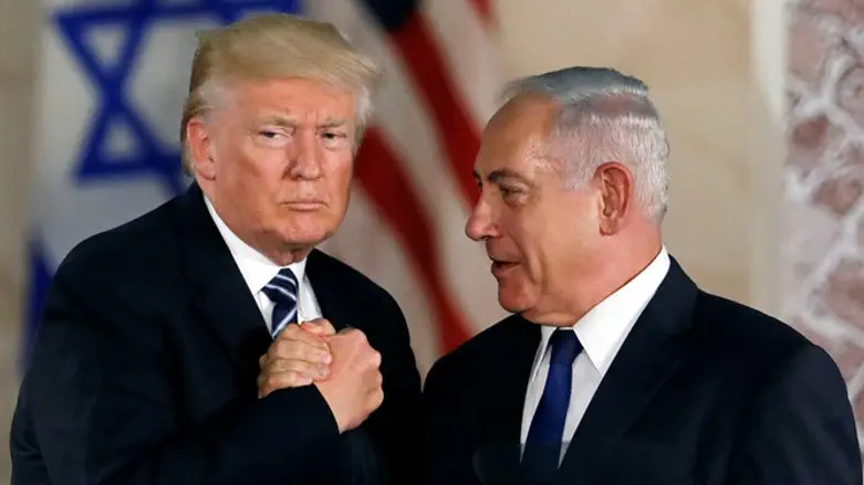US President Donald Trump and Israeli Prime Minister Binyamin Netanyahu