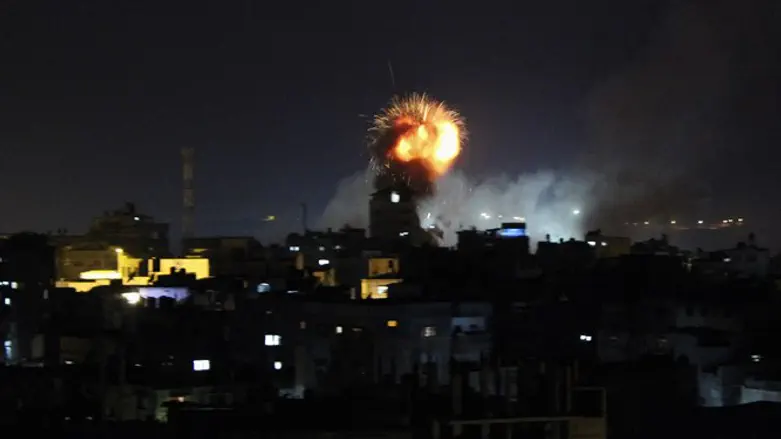 Airstrike in Gaza (archive)