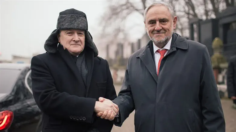 Robert Singer with Deputy Polish Prime Minister