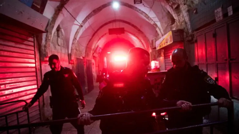 Scene of stabbing attack in Old City of Jerusalem