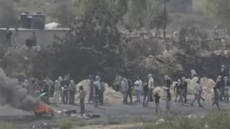 Riots near Beit El