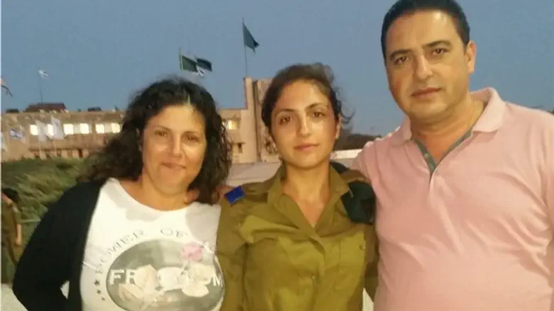Shir Hajaj and parents