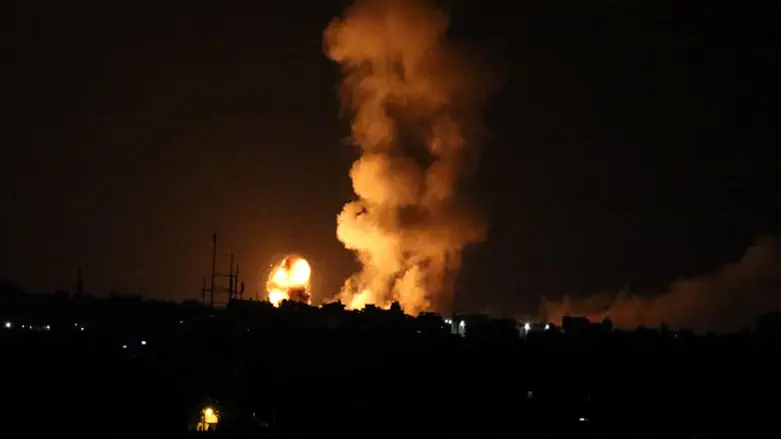 Israeli air strike in southern Gaza