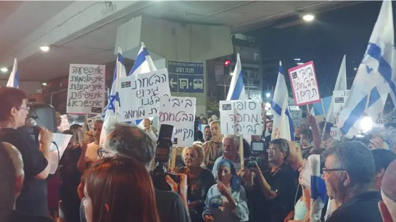protest in south Tel Aviv