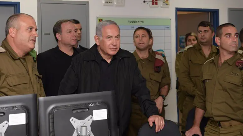 Netanyahu in Gaza Division