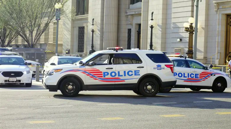 Police vehicles in Washington DC