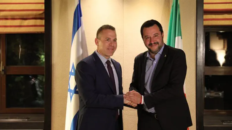 Minister Erdan with Minister Salvini