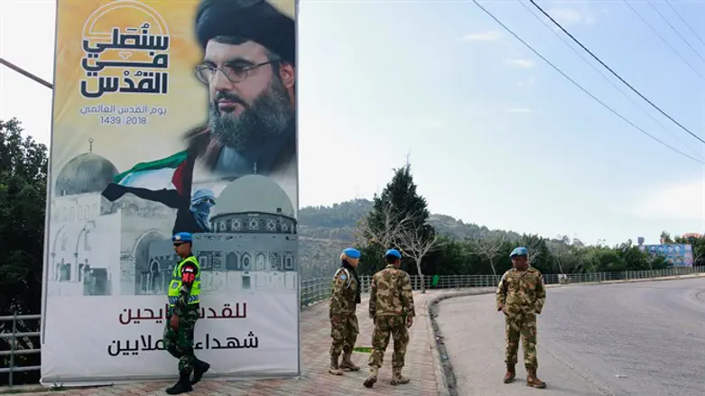 UNIFIL patrols border in southern village Adaisseh