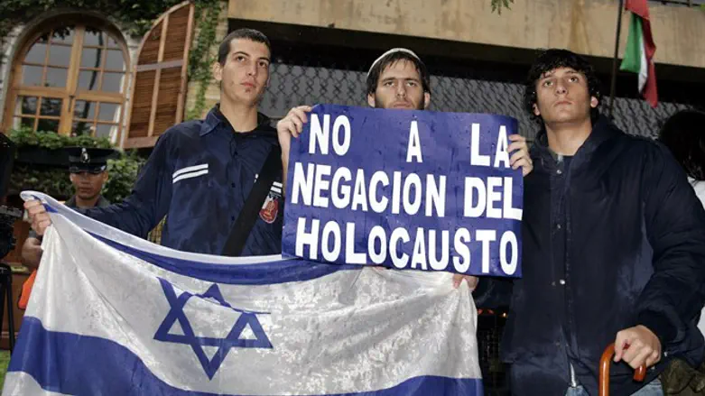'No to Holocaust denial': Demonstration outside Iranian Embassy in Buenos Aires