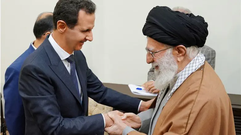 Bashar Al-Assad and Ayatollah Ali Khamenei