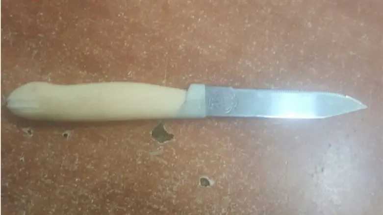 The knife found on the terrorist