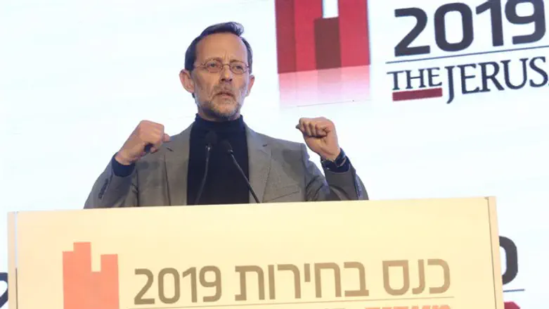 Moshe Feiglin at Maariv conference