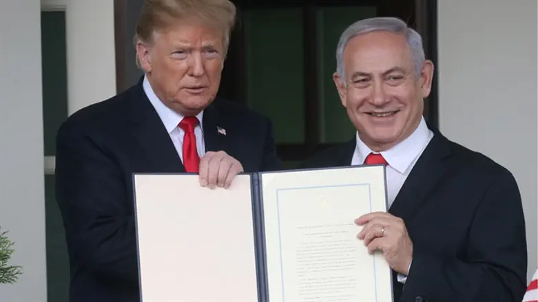 Trump, Netanyahu after US Golan recognition