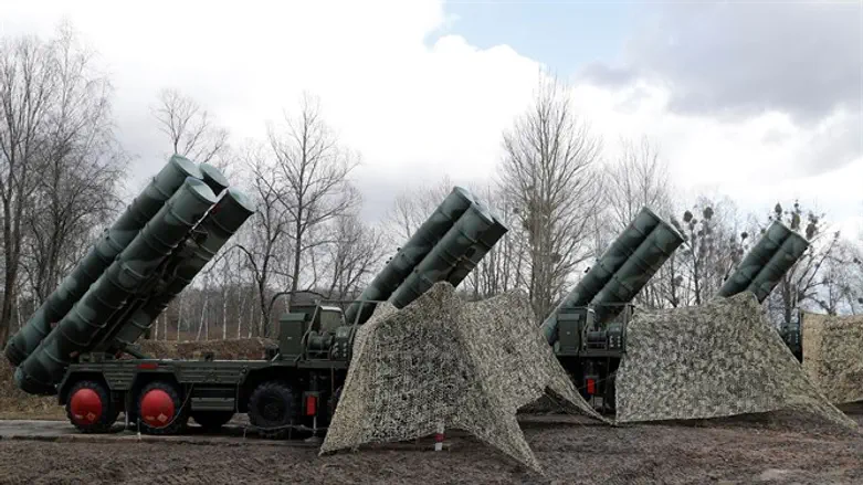 S-400 Triumph surface-to-air missile system after deployment