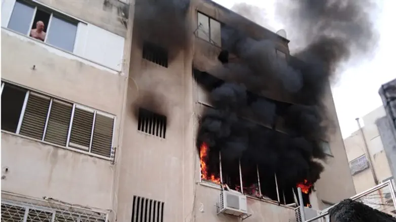 Fire in Haifa apartment Monday