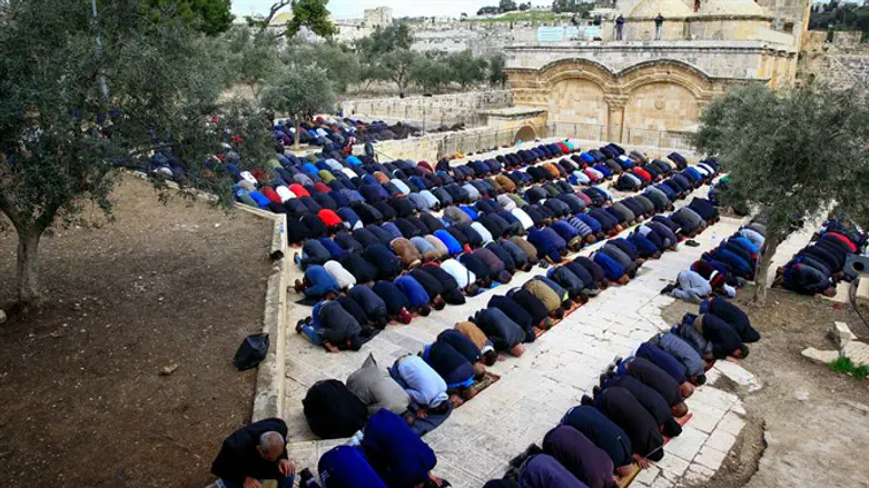 Muslims on the Temple Mount
