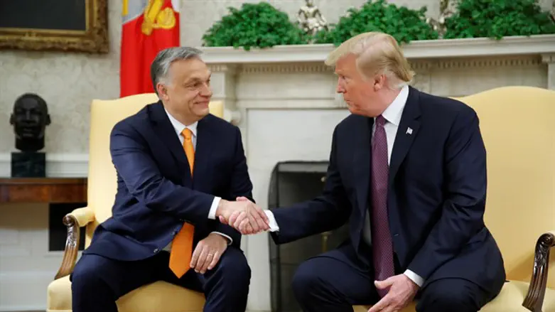 US President Trump meets with Hungary's Prime Minister Orban at the White House