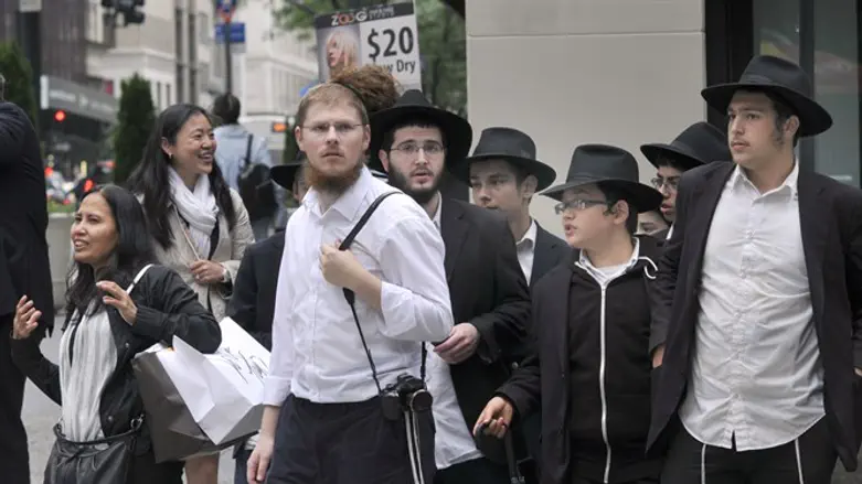 (Illustration) Hareidi-religious Jews in Manhattan