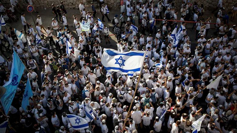 Jerusalem Day march pre-COVID