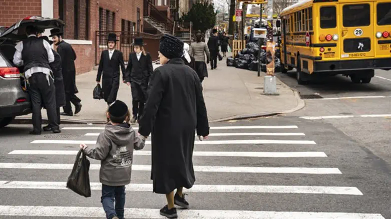 Orthodox Jews in South Williasmburg, Brooklyn