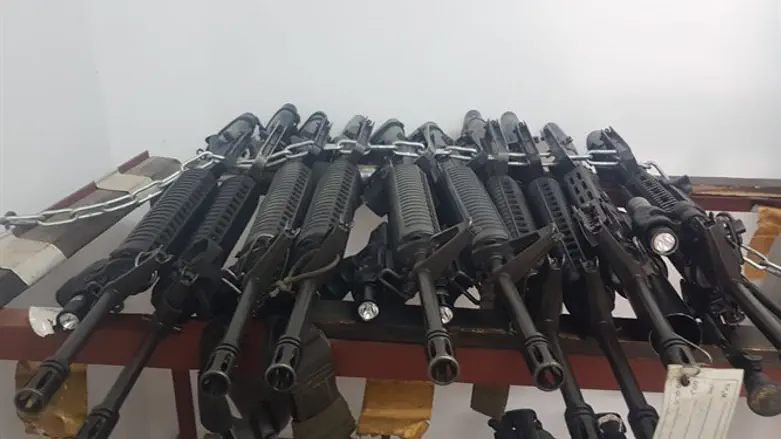 Weapons in one of the towns