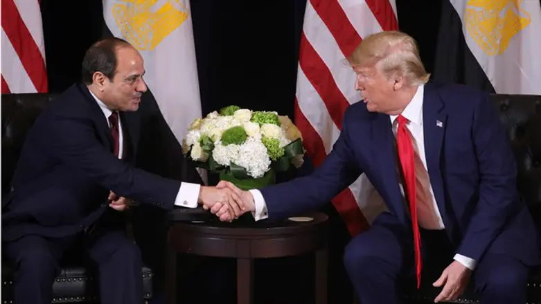 Abdel Fattah Al-Sisi and Donald Trump