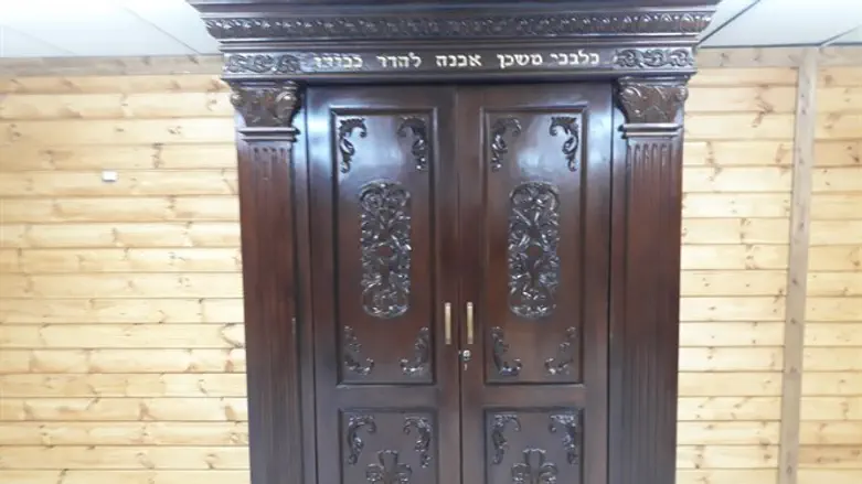 The Aron Kodesh of the new synagogue