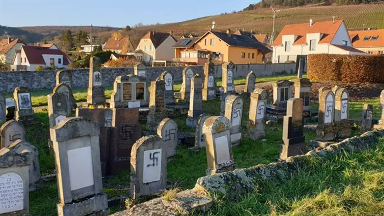 Cemetery in Westhoffen which was vandalized