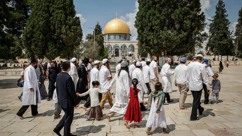 Muslims on the Temple Mount (illustrative)