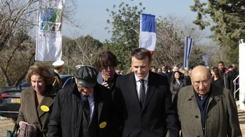 Macron at memorial