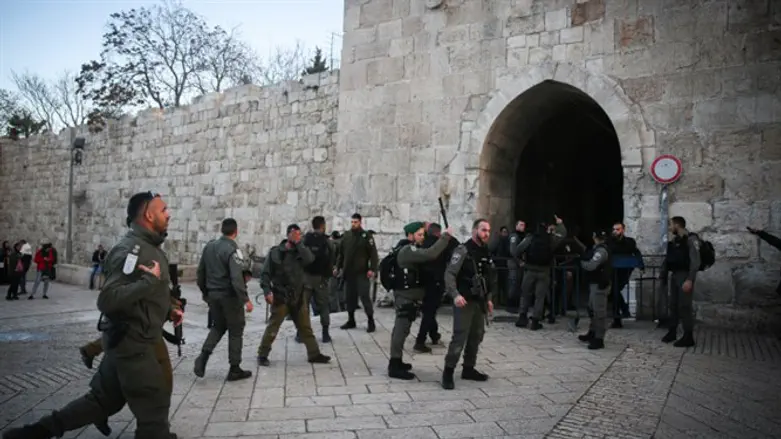 Israeli Border Police in the Old City of Jerusalem
